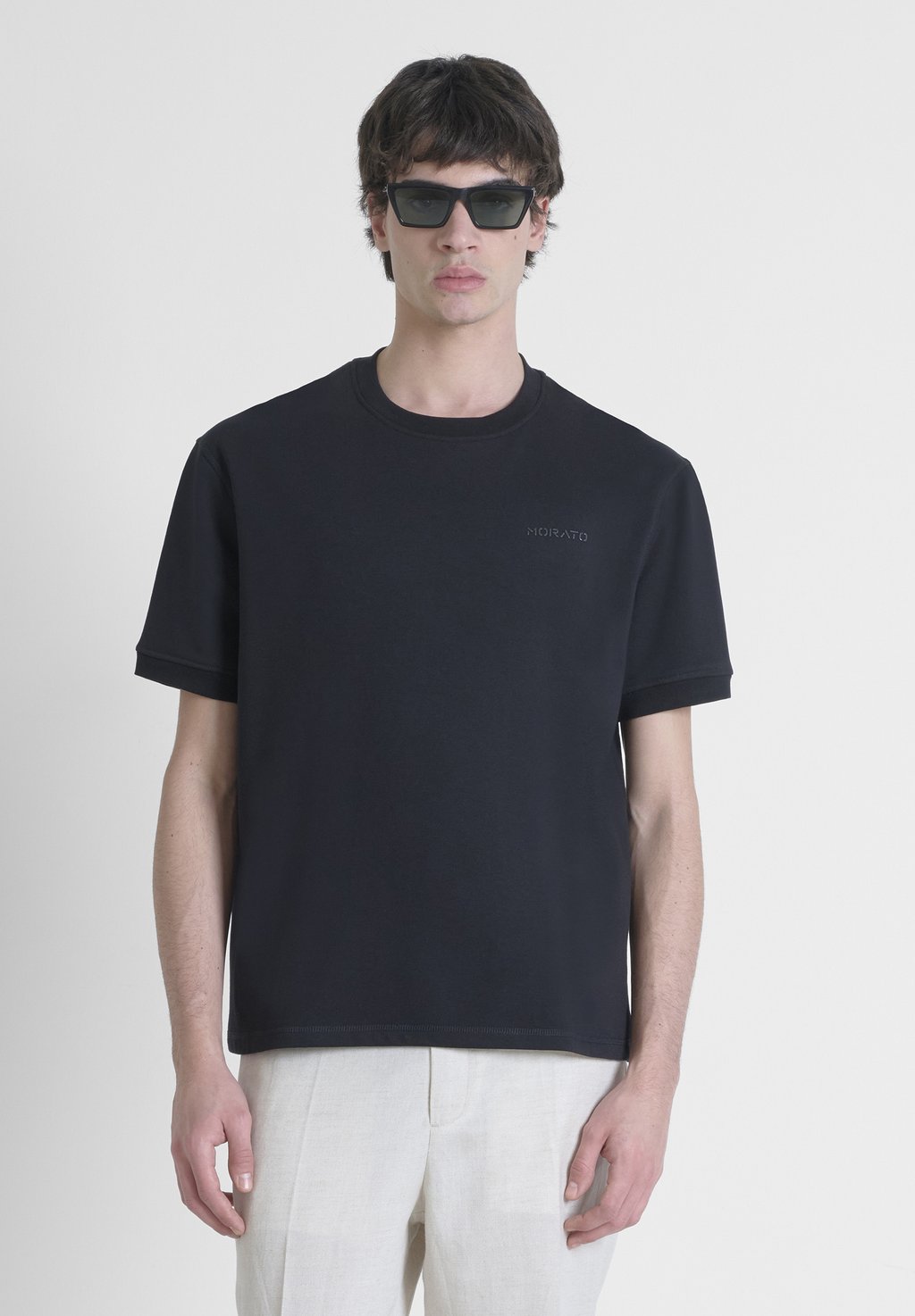 

Базовая футболка RELAXED FIT WITH FOAM LOGO Antony Morato, черный