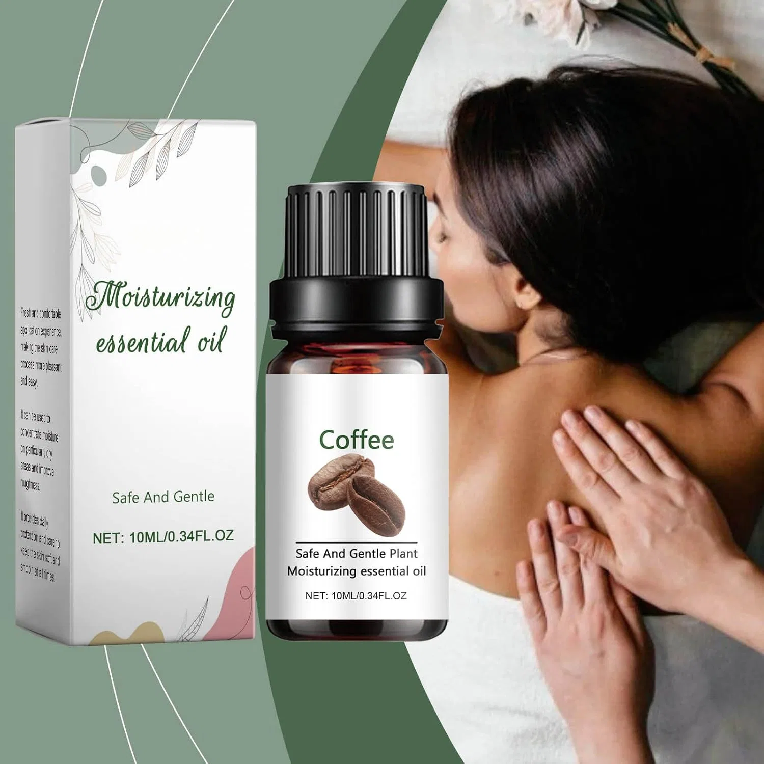 Масло для тела кофейное Anti-Wrinkle Green 10 мл Generic — фото 3