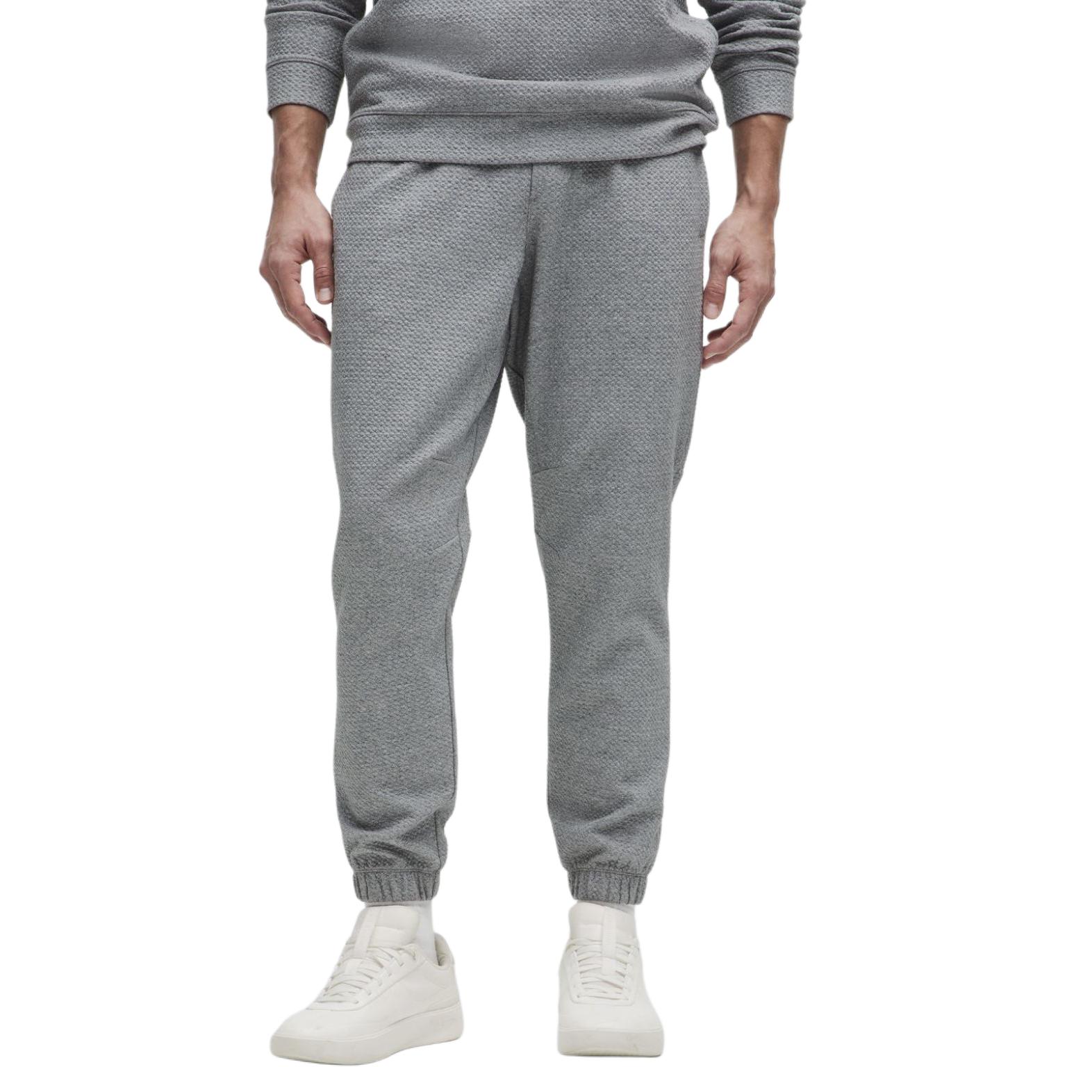 

Трикотажные спортивные штаны мужские Lululemon, черный/мультиколор серый/черный