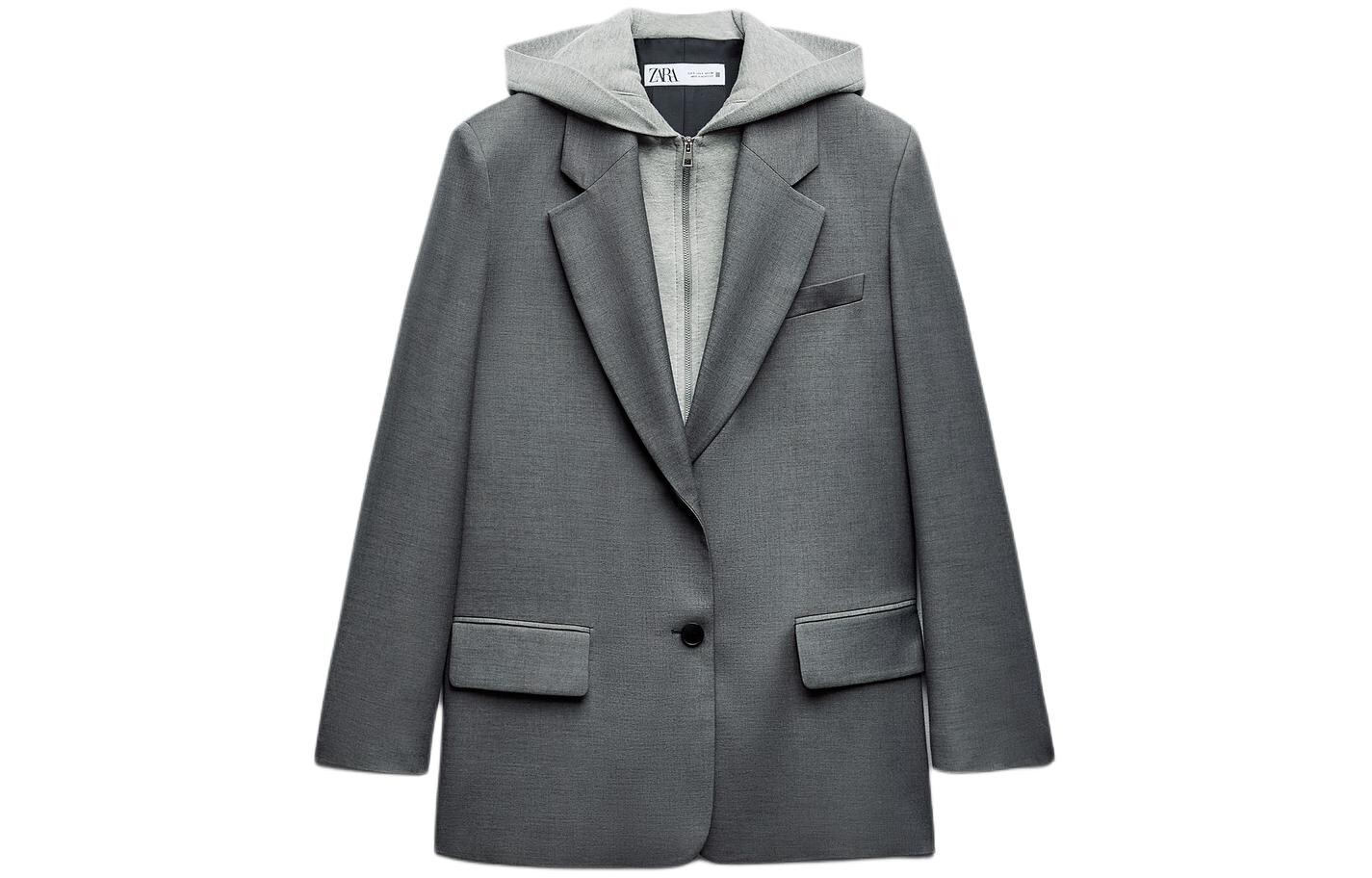 

Деловой костюм женский, маркировка темно-серая Zara