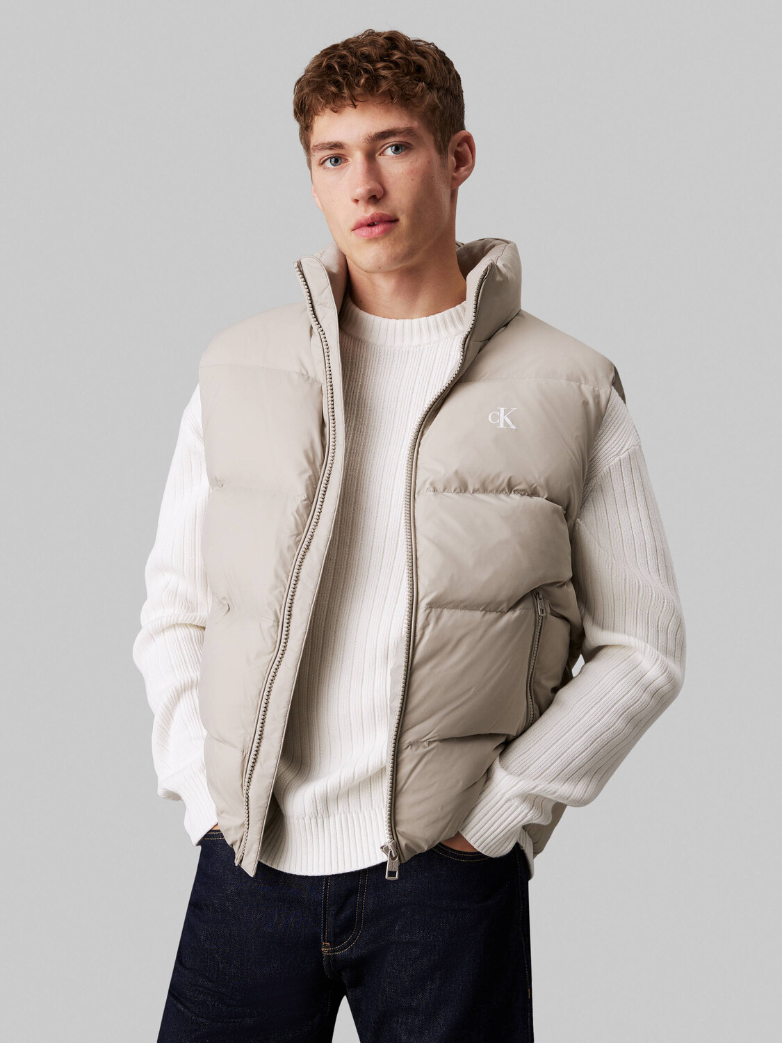 

Куртка CALVIN KLEIN JEANS Regular Fit, бежевый