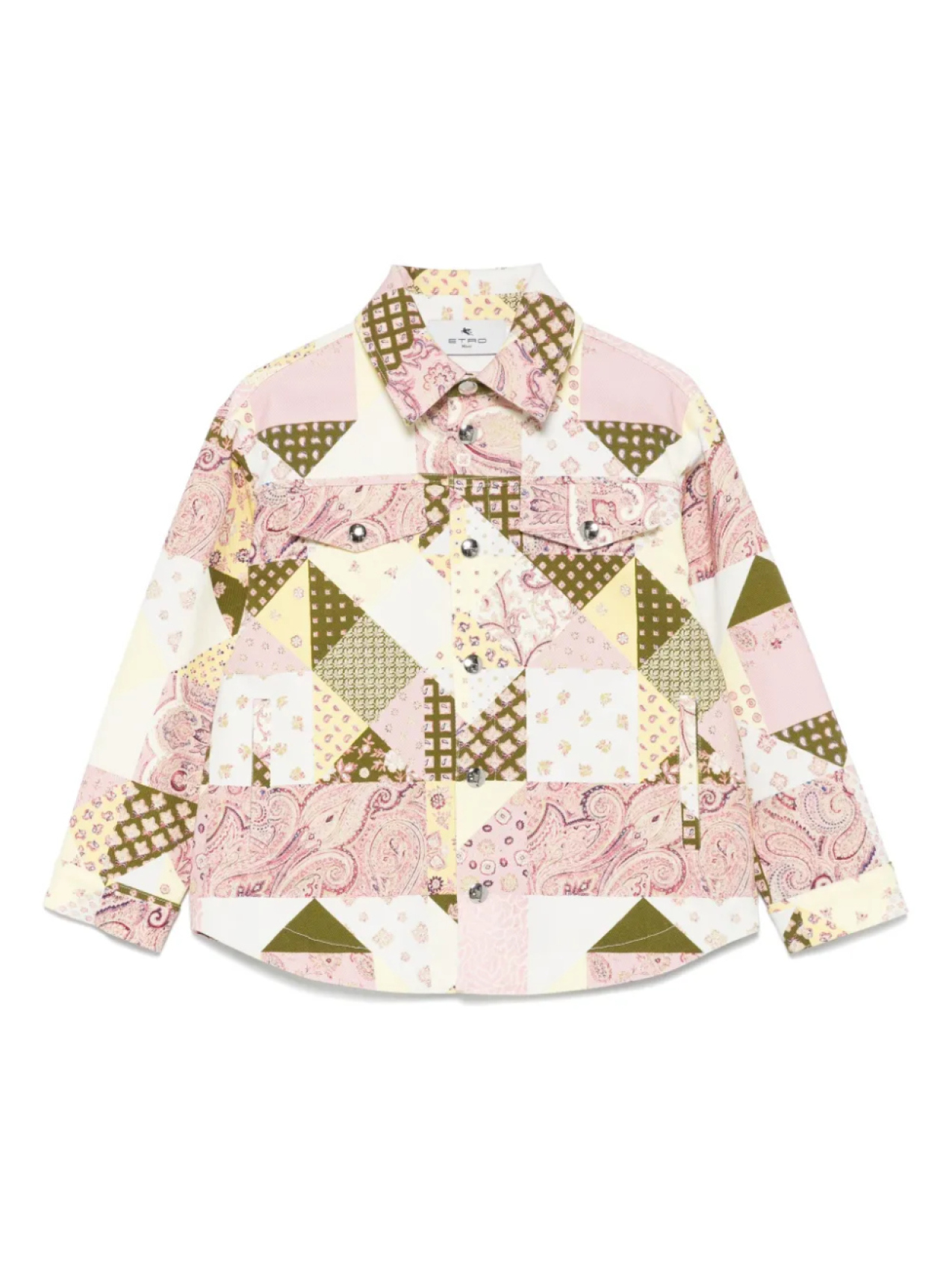 

Куртка ETRO KIDS с принтом пэчворк, розовый