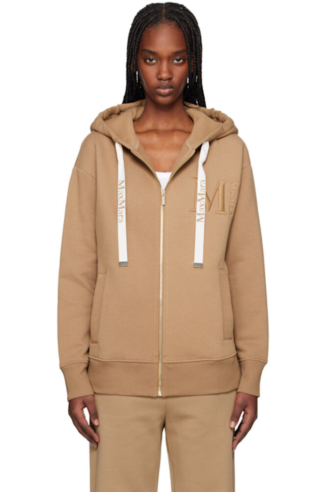 

Толстовка с капюшоном цвета загара Pecos Max Mara