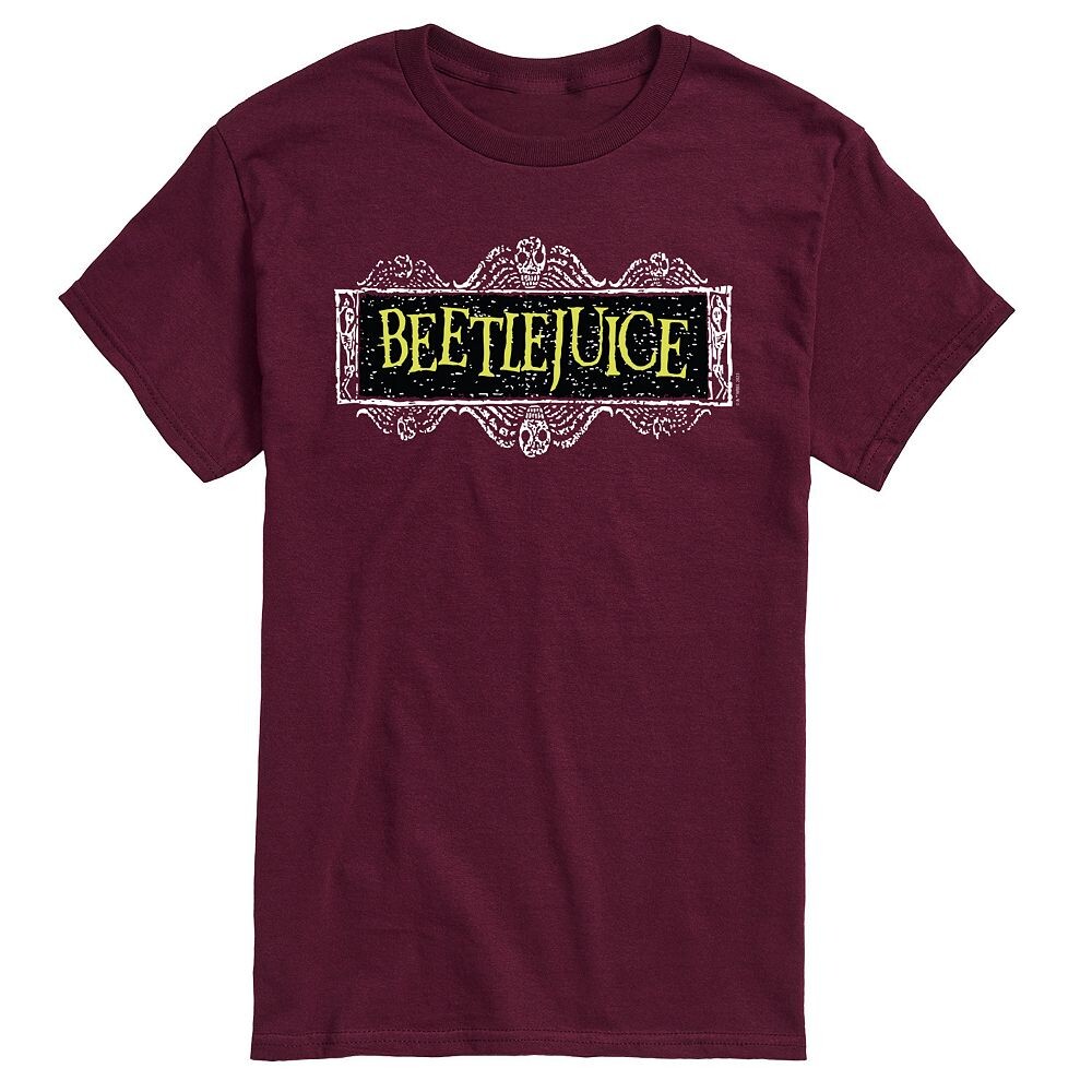 

Мужская футболка с логотипом Beetlejuice Licensed Character, красный