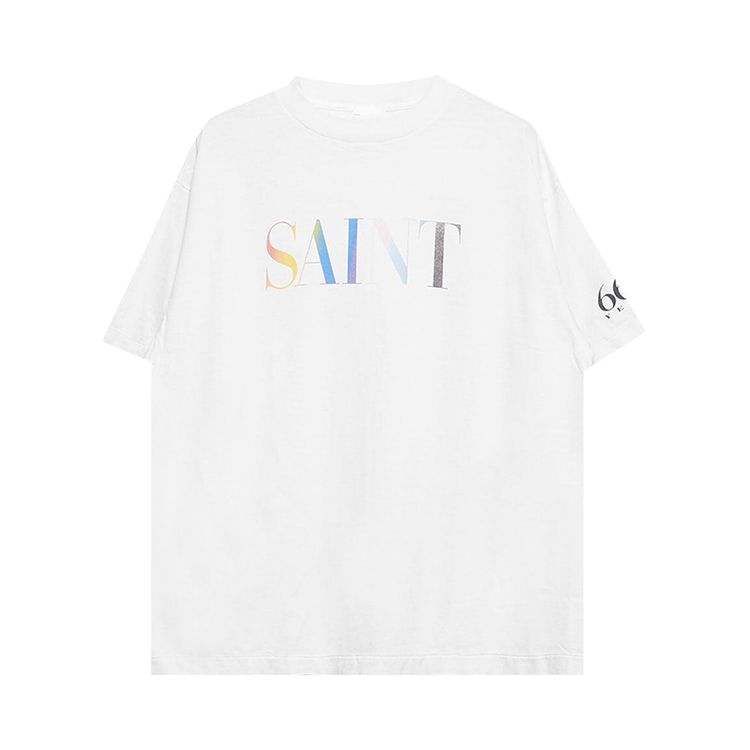 

Футболка SAINT Mxxxxxx Rainbow Saint Short-Sleeve T-Shirt White, белый