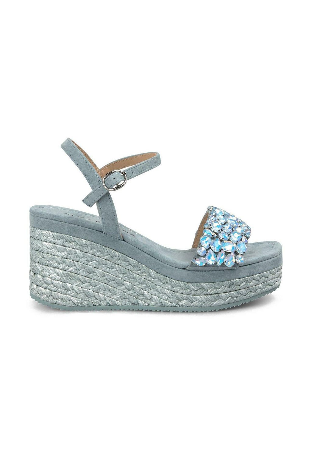 Босоножки на танкетке Espadrilles Alma en Pena, цвет Azul Jaspeado — фото 2