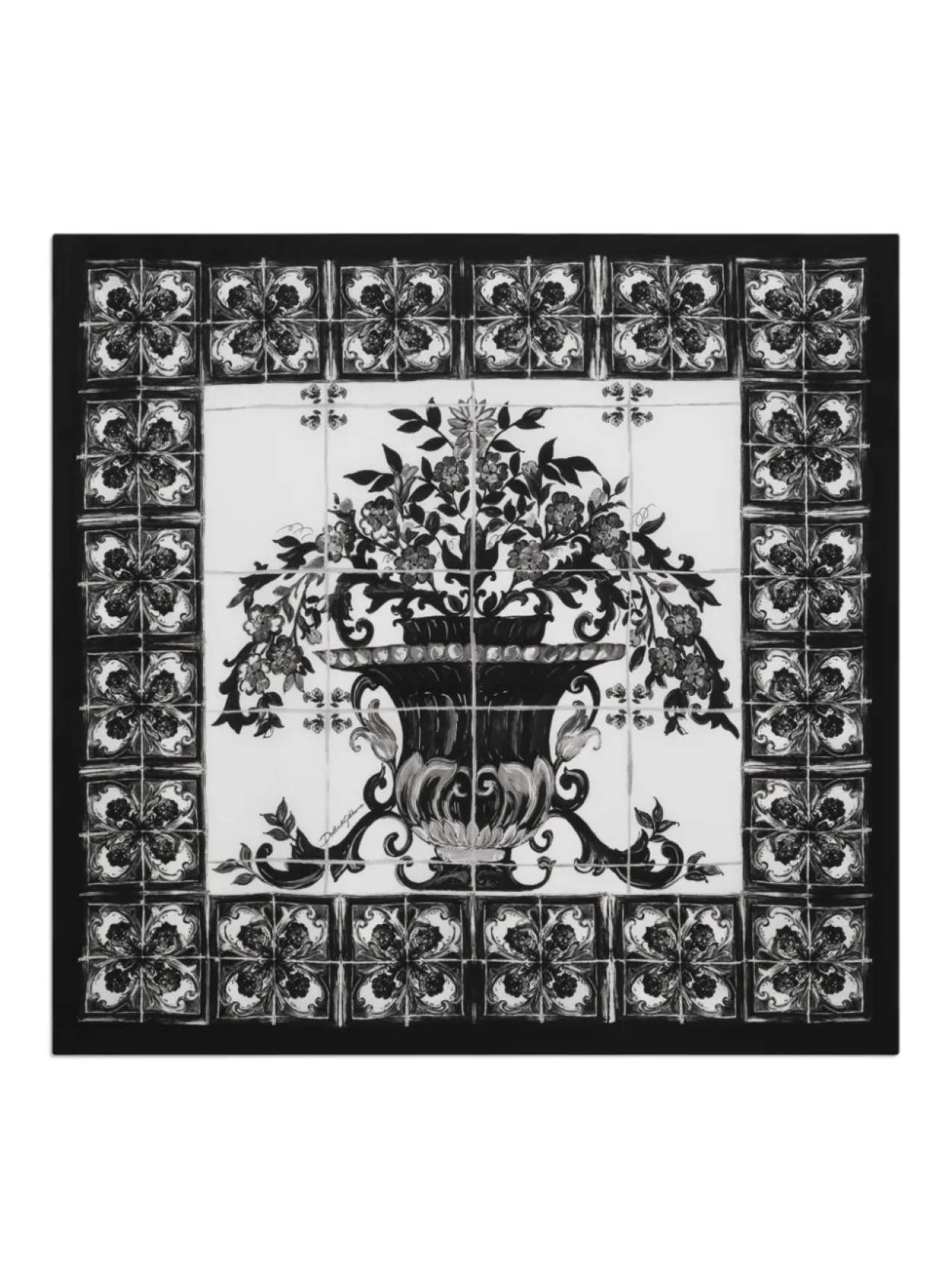

Dolce & Gabbana шелковый платок, белый