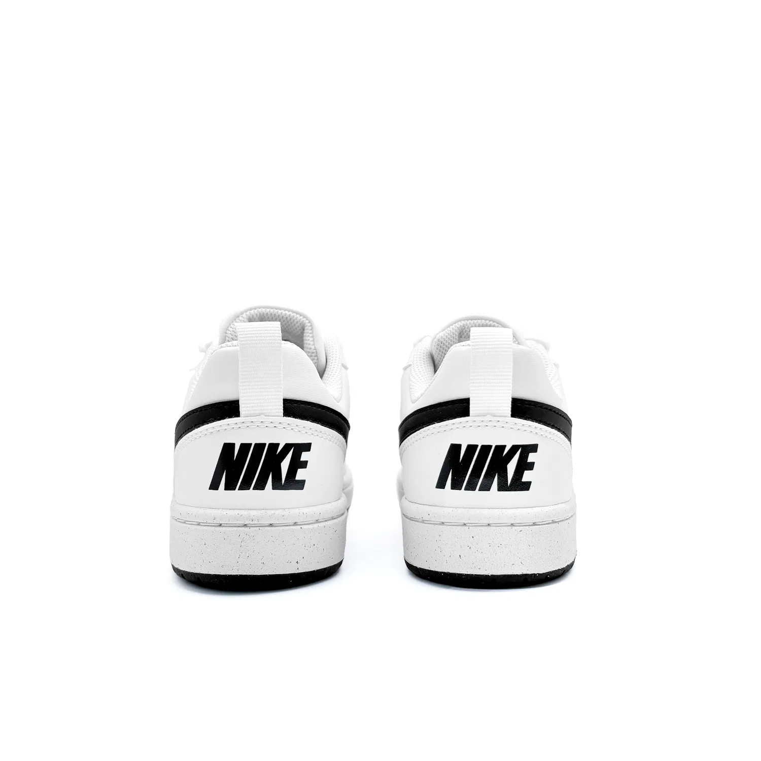 Кроссовки детские Nike Court Borough Kitten низкие белые черные — фото 4
