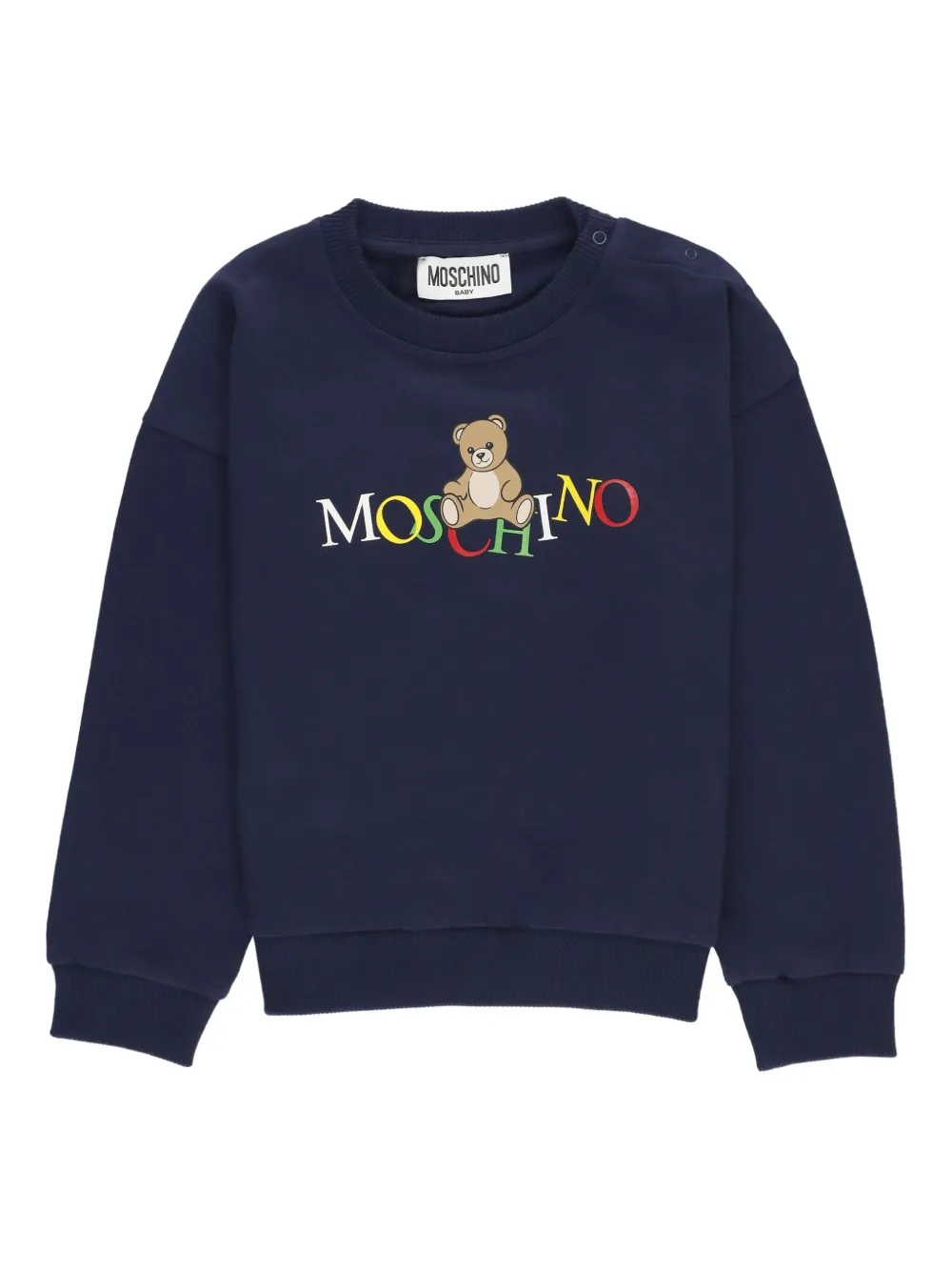 

Свитер с принтом Moschino Kids, синий