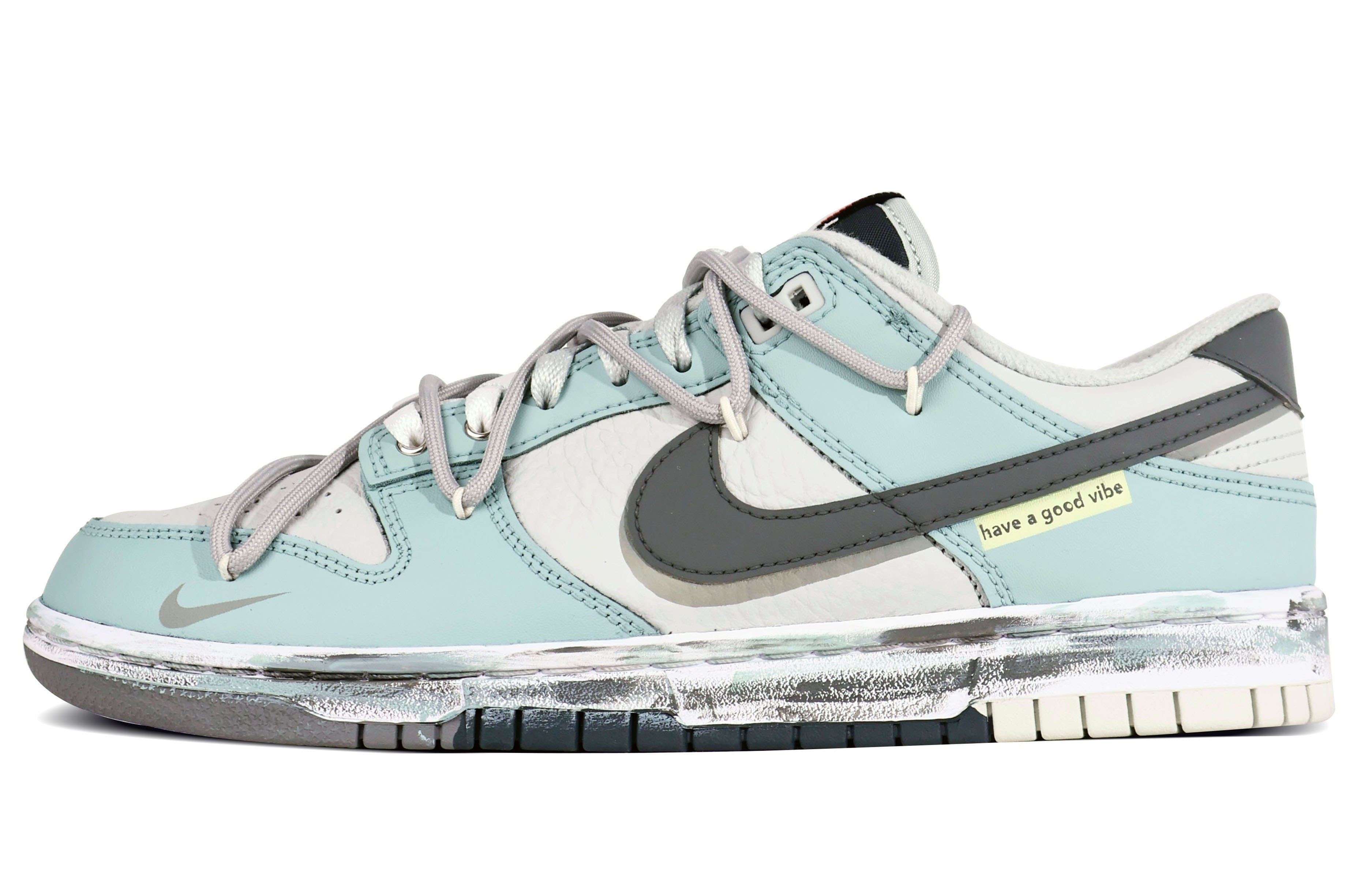 

Кроссовки Nike Dunk Skateboarding Shoes Men Low-top Gray, цвет Emerald