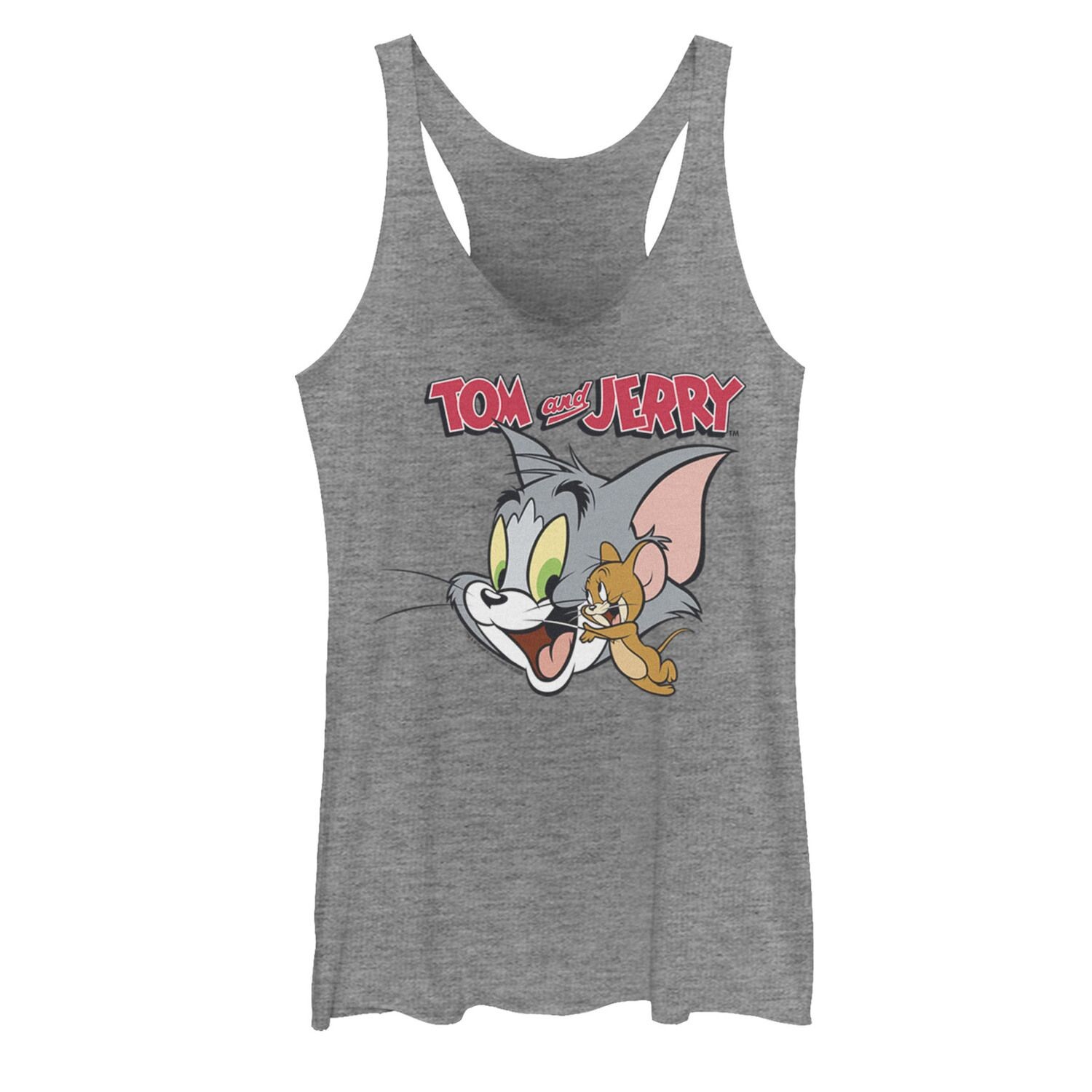 

Майка с простым портретом и логотипом Tom And Jerry для юниоров Licensed Character