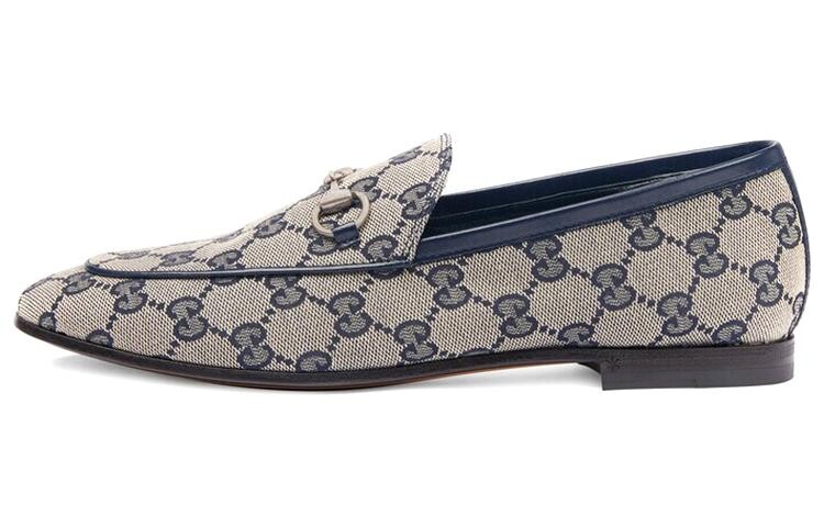 Лоферы Jordaan Blue GG Canvas Gucci