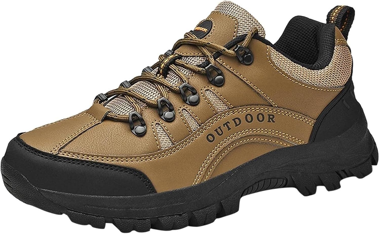 

Мужские походные ботинки водонепроницаемые теплые ботинки против скольжения износостойкие модные мужские походные ботинки Generic, коричневый