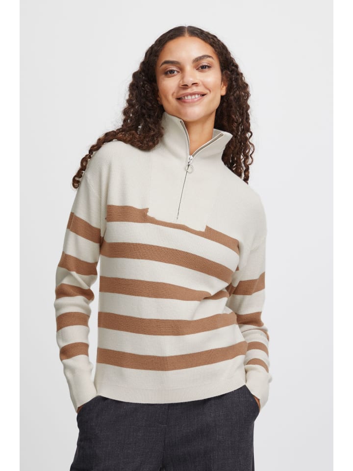 

B. young Вязаный свитер BYMANINA свободного кроя, цвет «Жареный кокос»