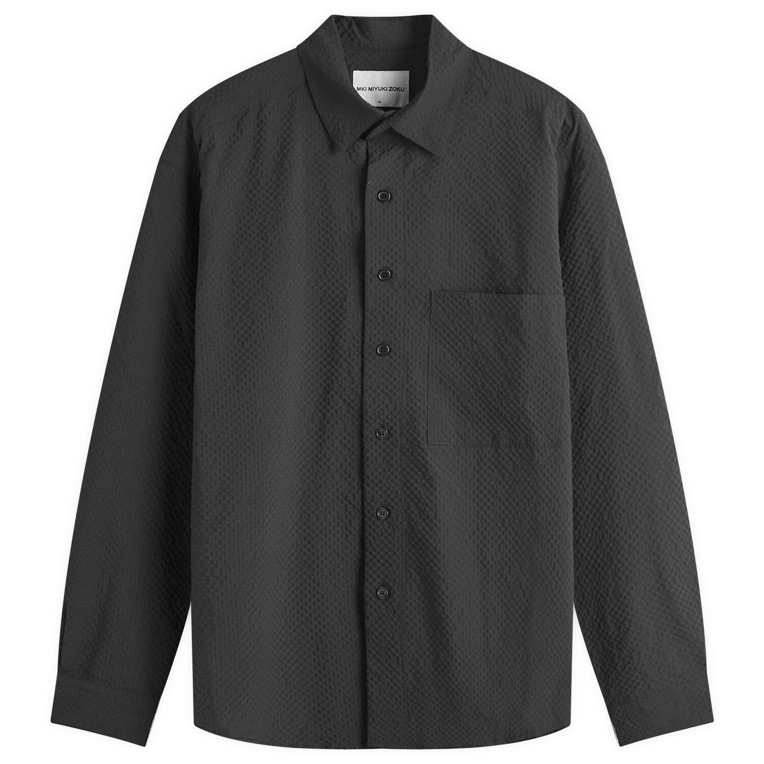 

Рубашка Mki Seersucker Overshirt, черный