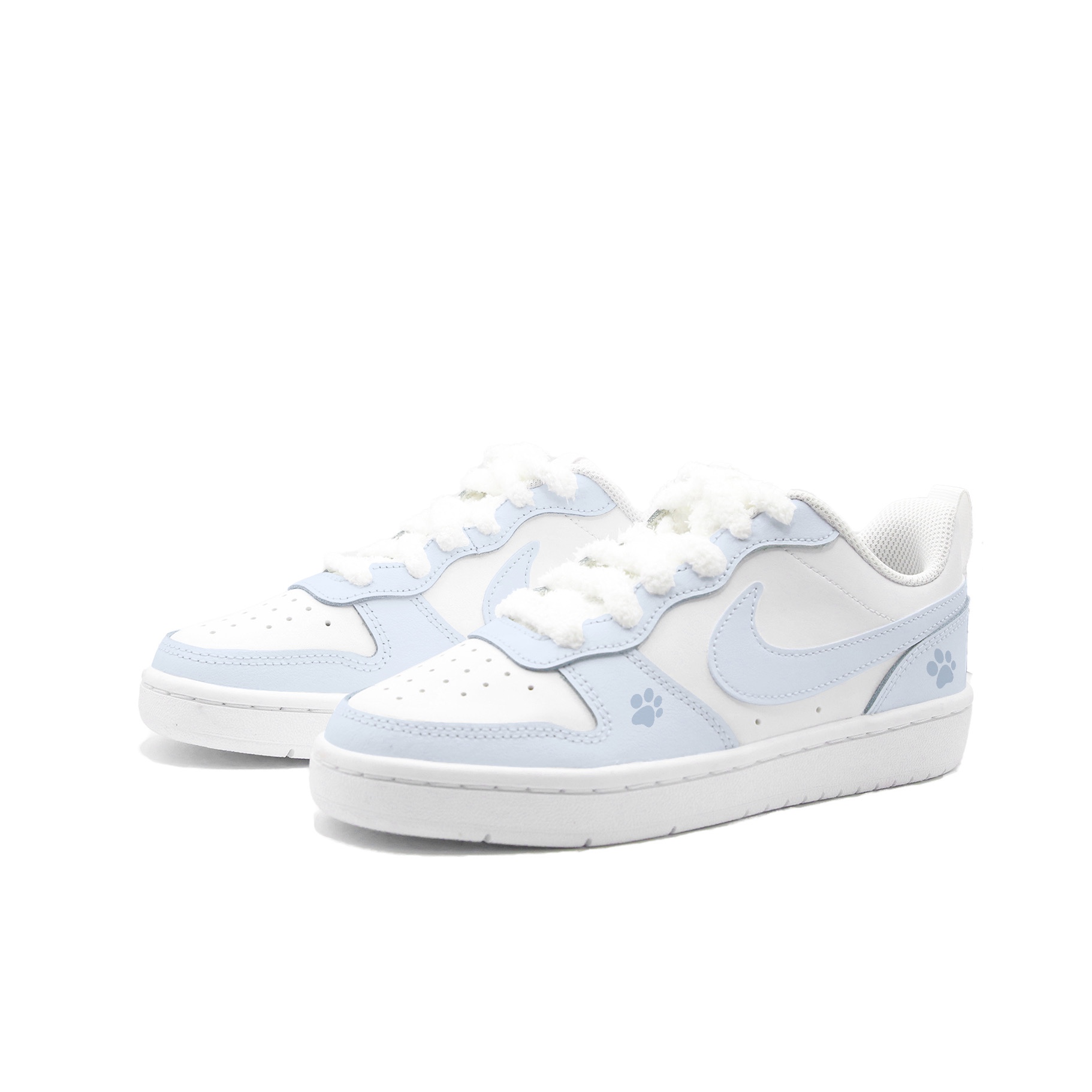 Кроссовки Court Borough 2 Low 2 с амортизацией, износостойкие, для детей и подростков Nike, синий — фото 3