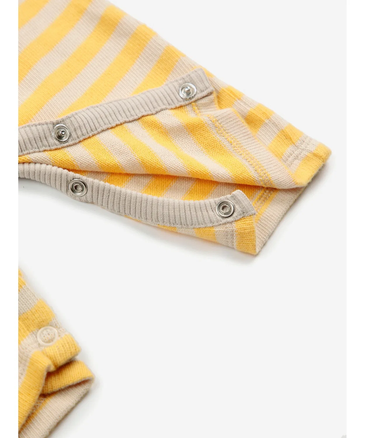 Детский комбинезон Baby Stripes terry overall, желтый в полоску, хлопок — фото 3
