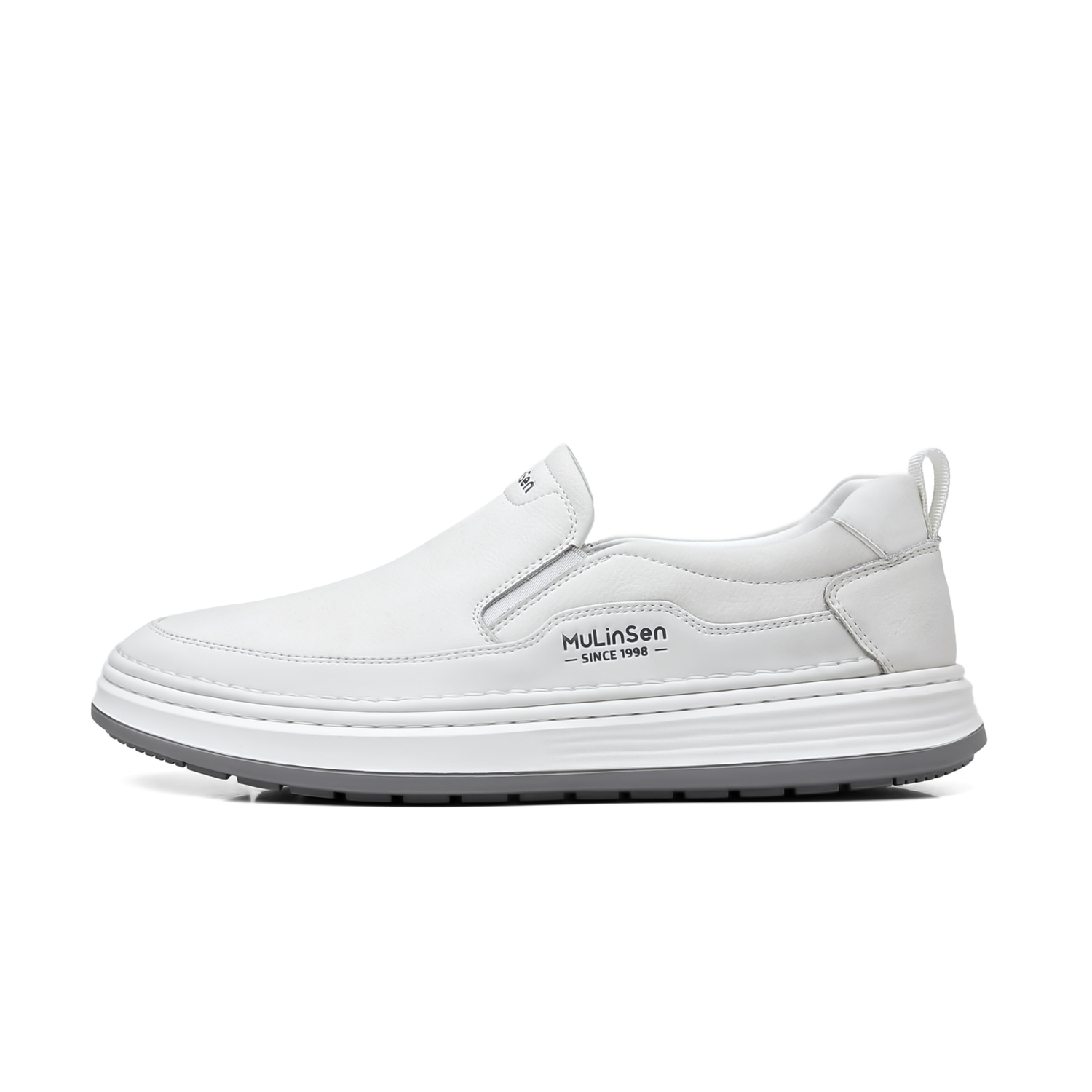 

Mulinsen Мужские белые кеды низкие, цвет White
