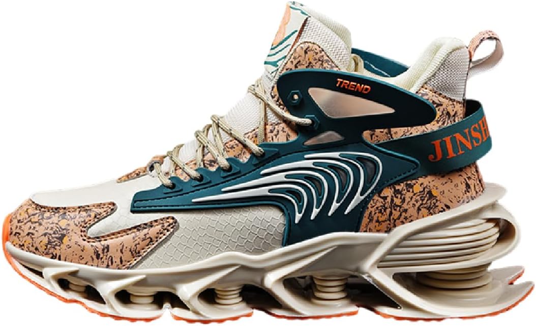 

Мужские кроссовки Blade, повседневные, на шнуровке, теннисные, для прогулок, спортивные, весенние, высокие, для бега Lexamen, зеленый