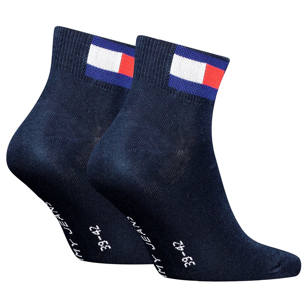 Носки Tommy Hilfiger Flag Quarter short 2 шт, разноцветный — фото 2
