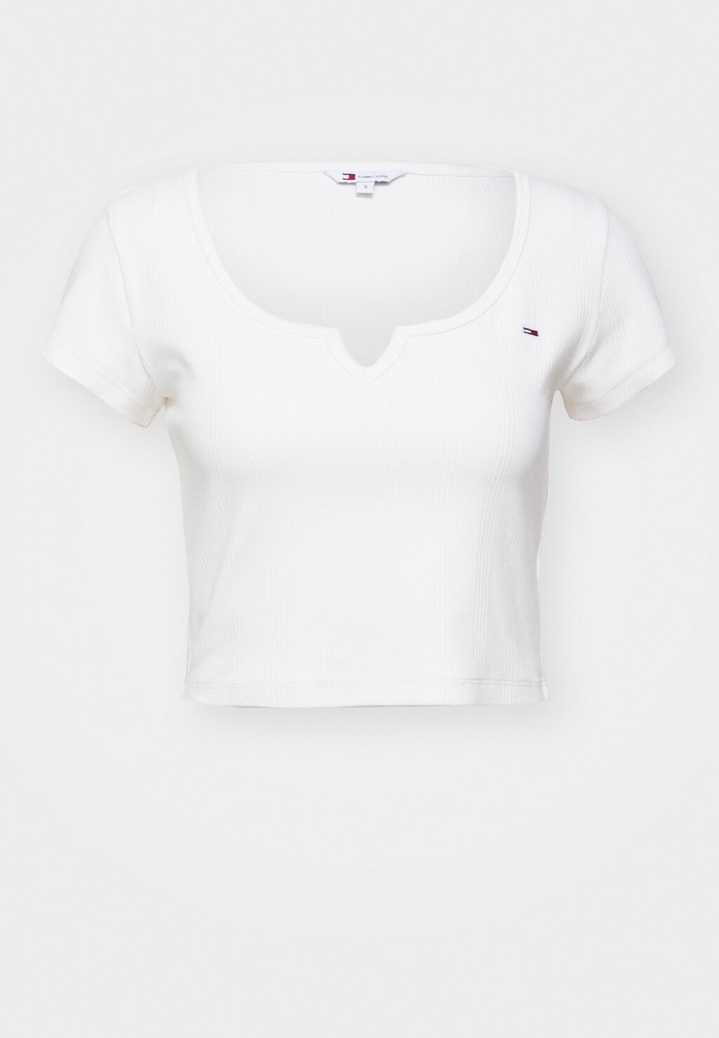 

Базовая футболка Neckline Detail Tommy Hilfiger, старинный белый