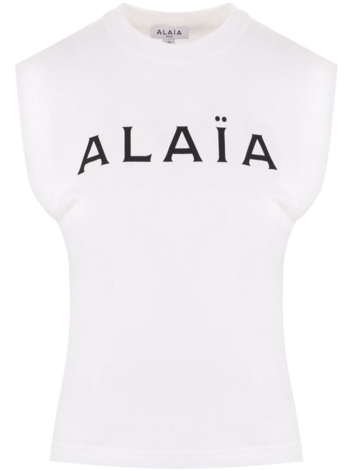 

Alaïa футболка с логотипом, белый