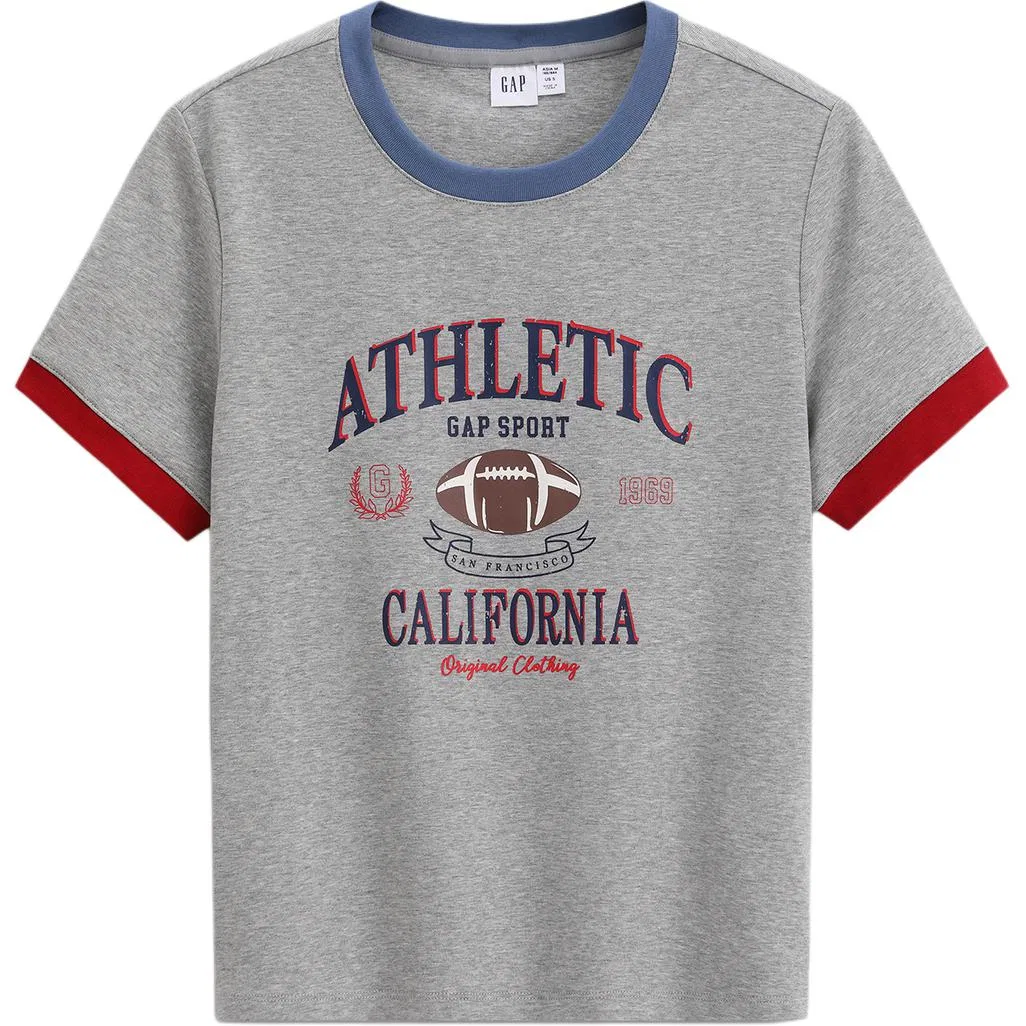 Футболка женская с круглым вырезом Moderate GAP, Light Gray
