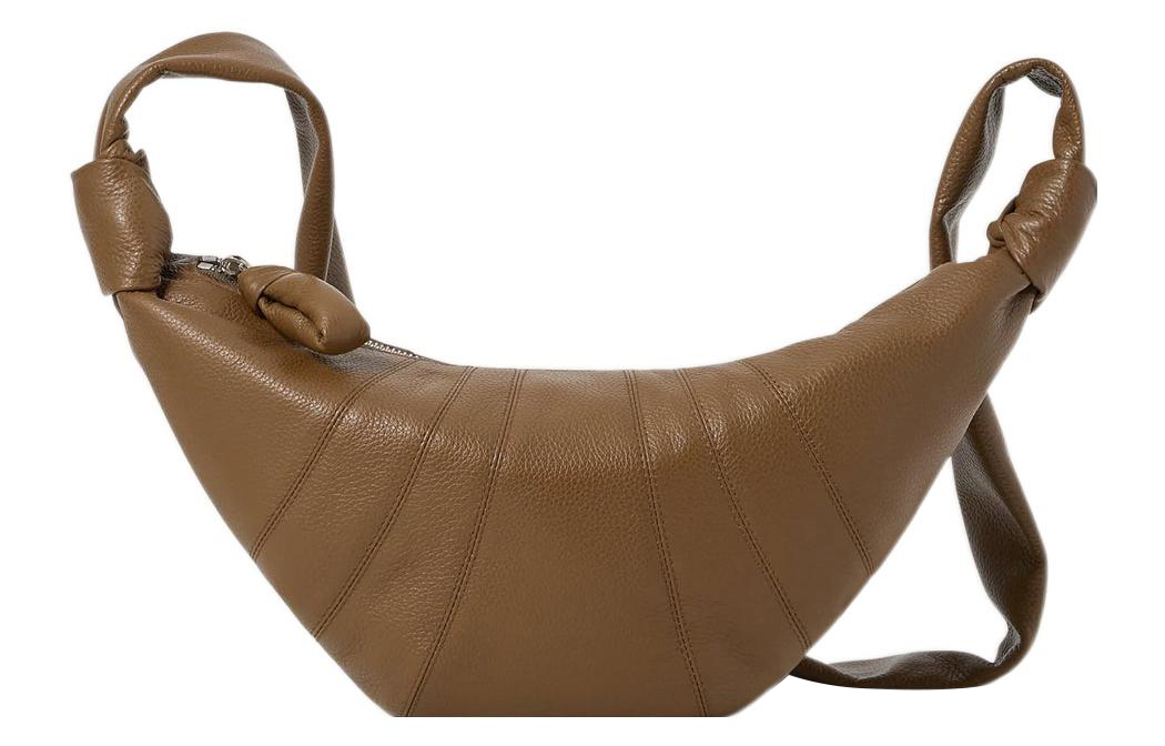 

Серия Croissant Сумка-круассан из коровьей кожи, наплечная сумка, маленькая унисекс-сумка через плечо коричневый цвет Lemaire