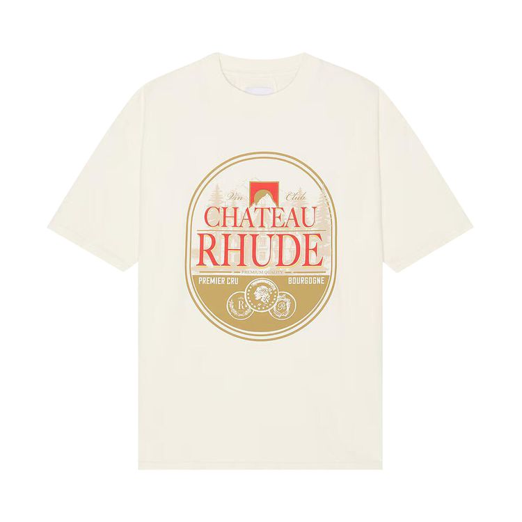 

Футболка Rhude Premier Cru Tee Vintage White, белый