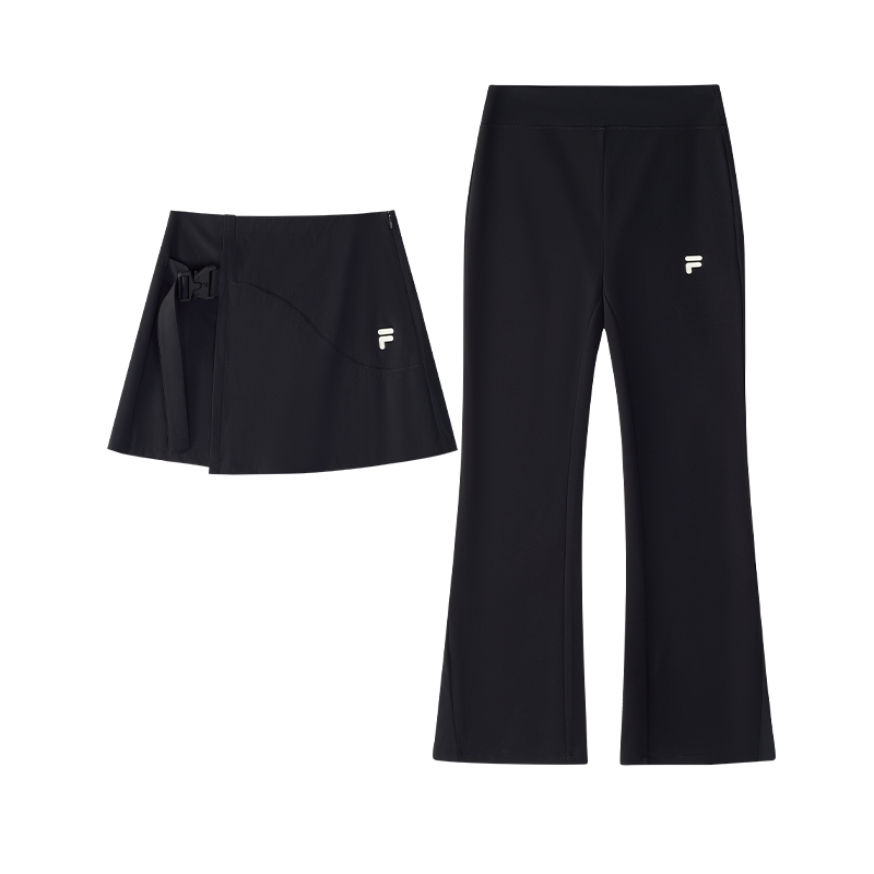 

Вязаные спортивные штаны женские черные FILA FUSION