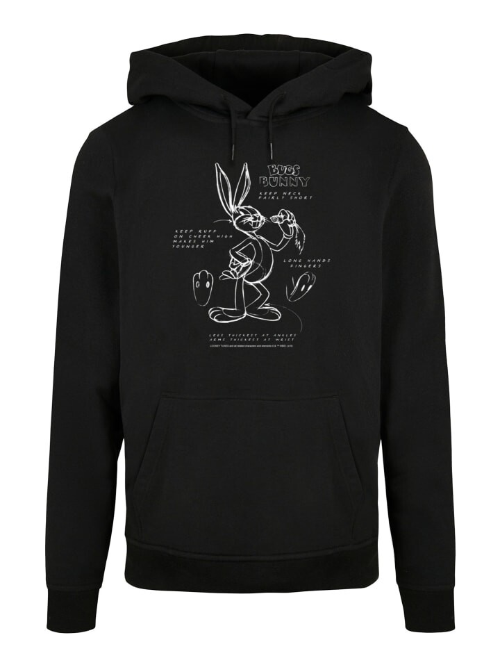 

Пуловер F4NT4STIC Basic Looney Tunes Bugs Bunny Drawing Instruction, черный