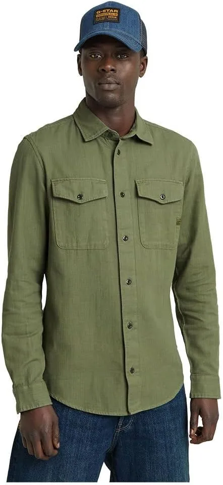 

G-Star мужская рубашка Marine Slim Fit с длинным рукавом