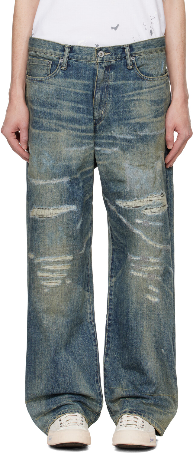 

Джинсы DP Wide Blue Savage Denim Neighborhood