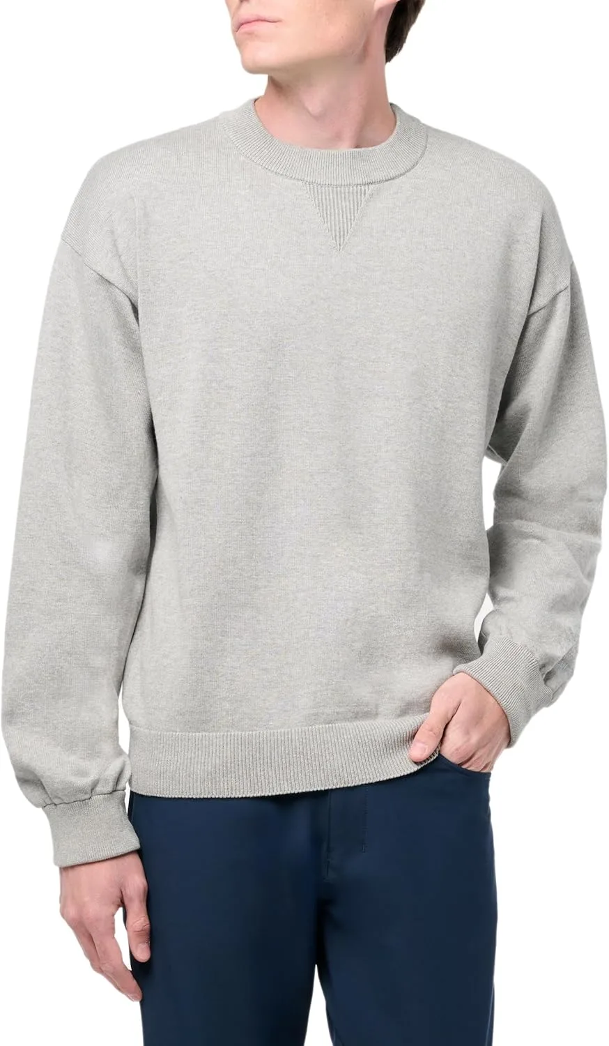 

HUGO Мужской свитер с резинкой на горловине