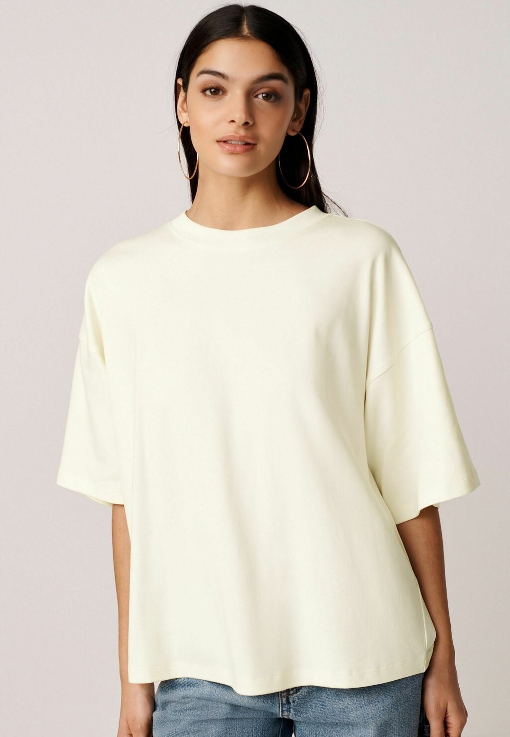 

Топ с длинными рукавами RELAXED FIT CREW NECK Next, цвет ecru white