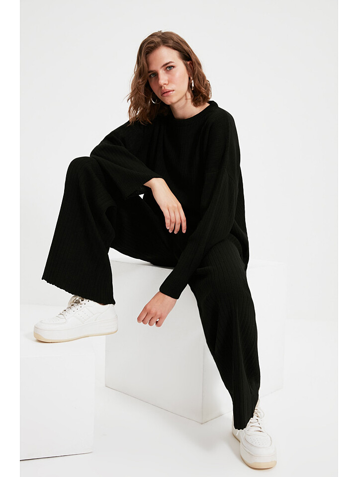 

Рубашка trendyol 2tlg. Outfit, черный