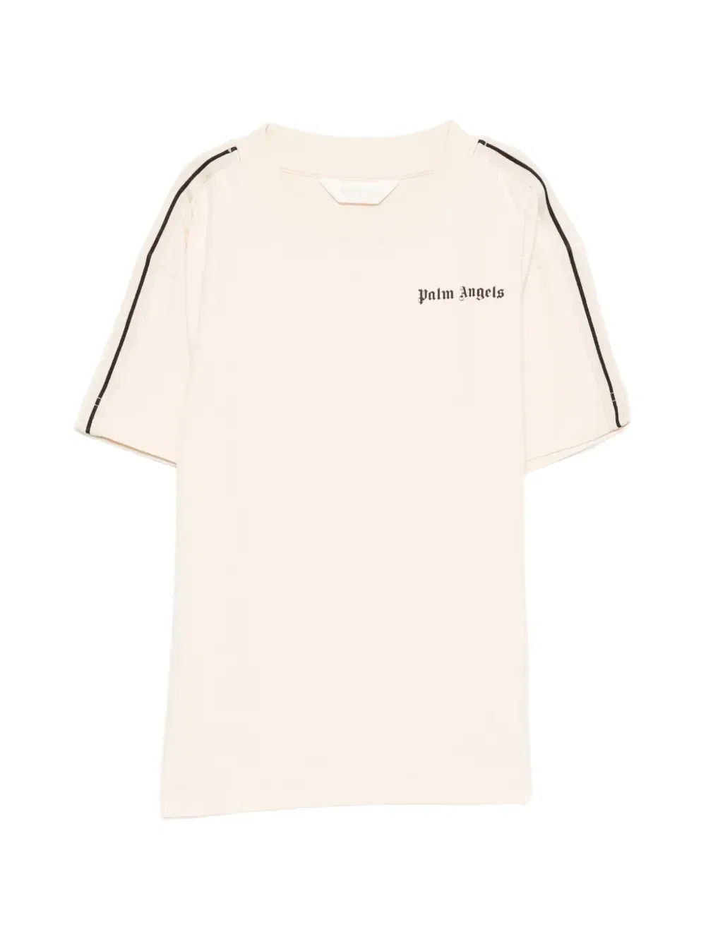 Футболка с боковыми полосками Palm Angels Kids, бежевый