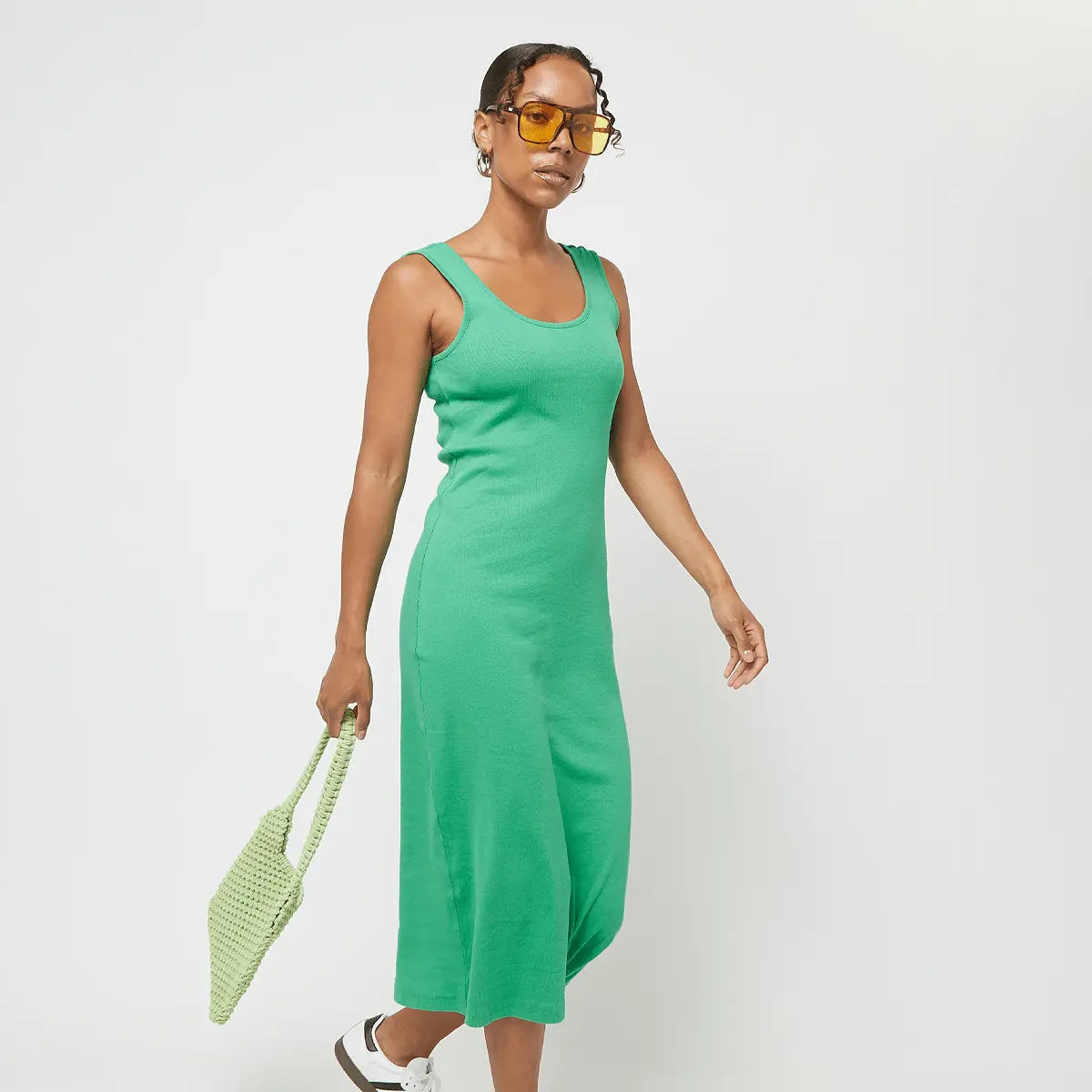 

Платье Urban Classics Rib Top, зеленый