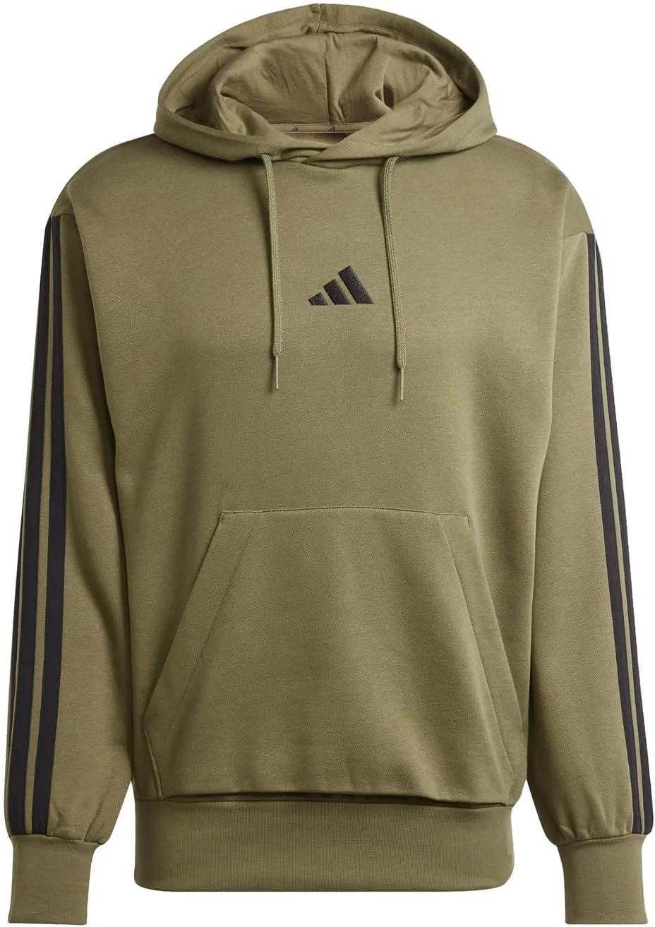 Толстовка мужская adidas, цвет Olive Strata/Black — фото 4