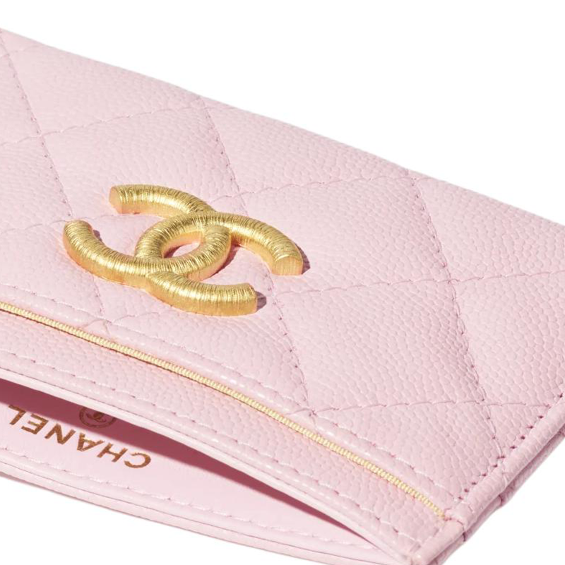 CHANEL Кардхолдер из коровьей кожи Women's Light Pink — фото 4