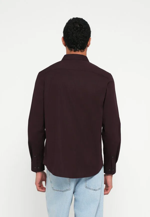 Классическая рубашка из цельного куска ткани Calvin Klein, Mocha Brown — фото 3