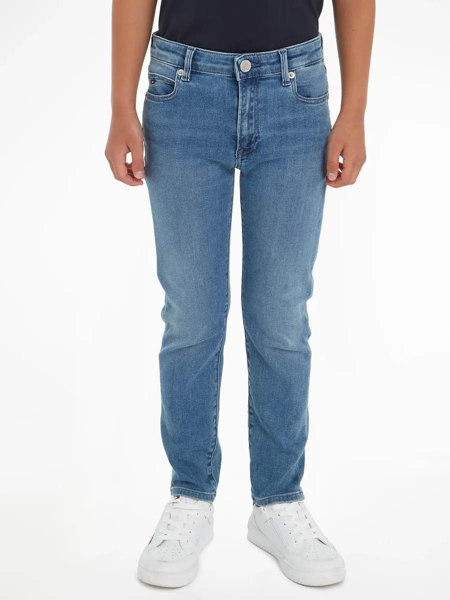 

Прямые джинсы Tommy Hilfiger "MODERN STRAIGHT" с вышивкой логотипа, синий