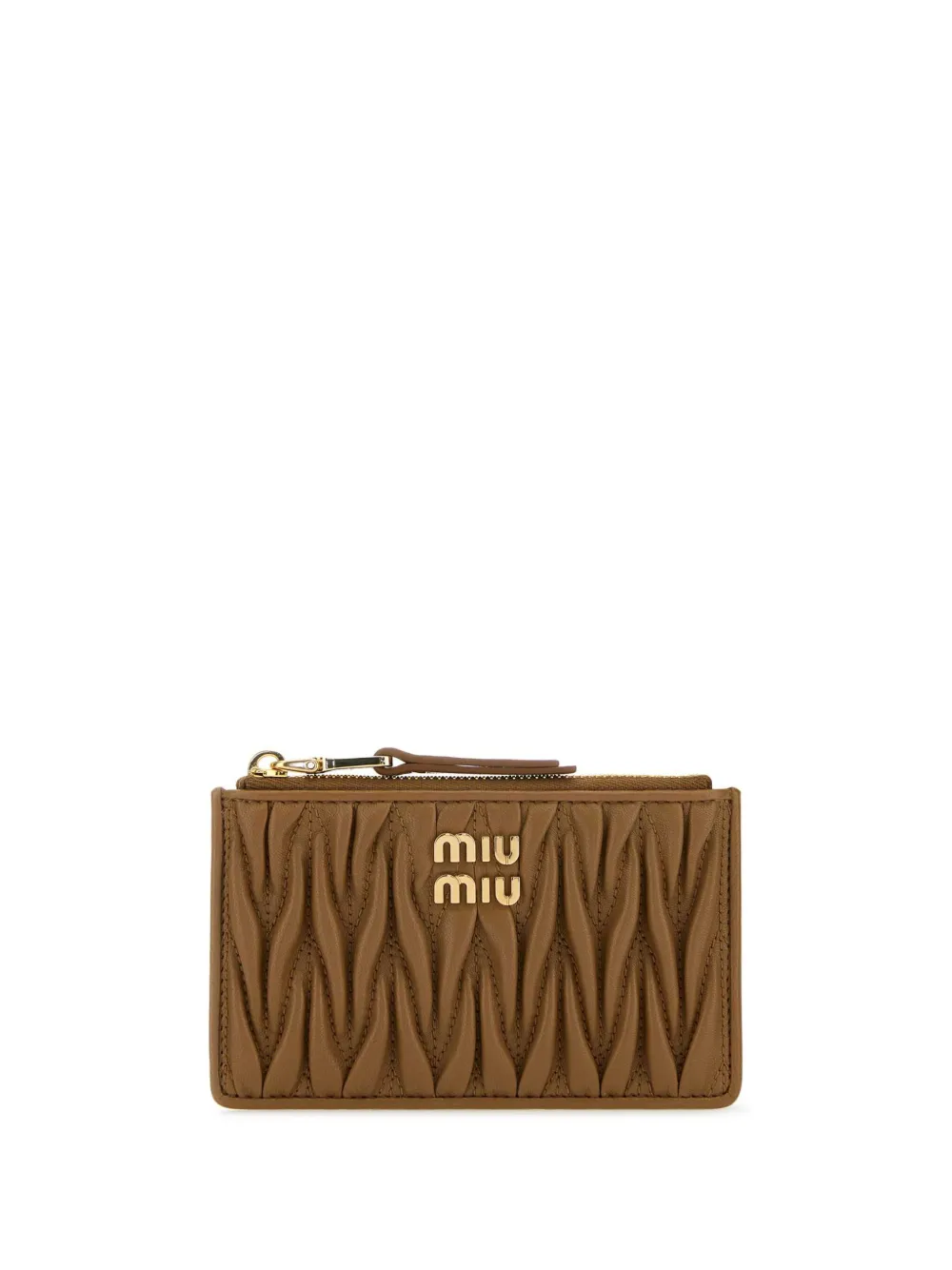 

Кошелек с логотипом Miu Miu, коричневый