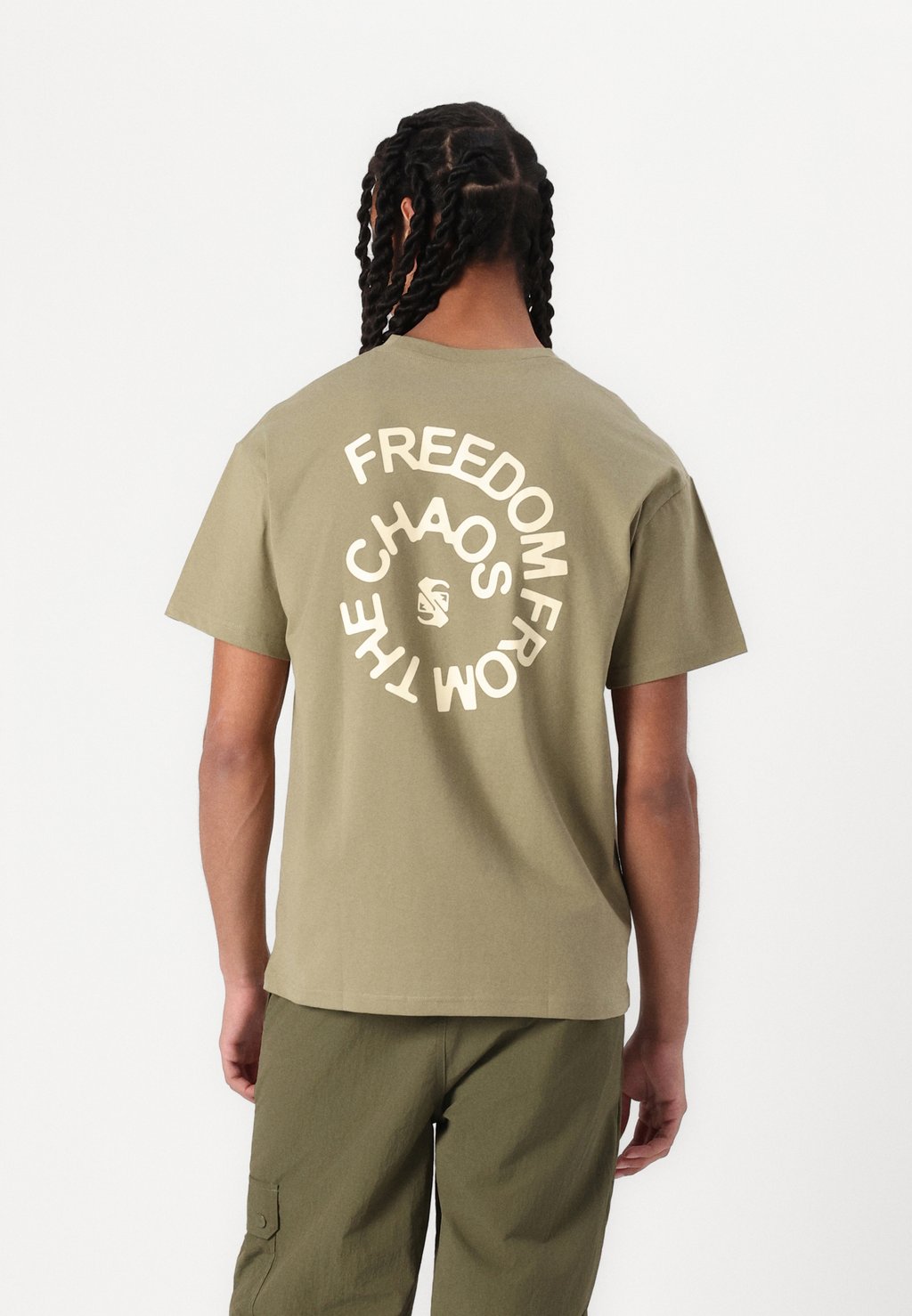 

Футболка с принтом FREEDOM FROM THE CHAOS TEE UNISEX Quiksilver, хаки