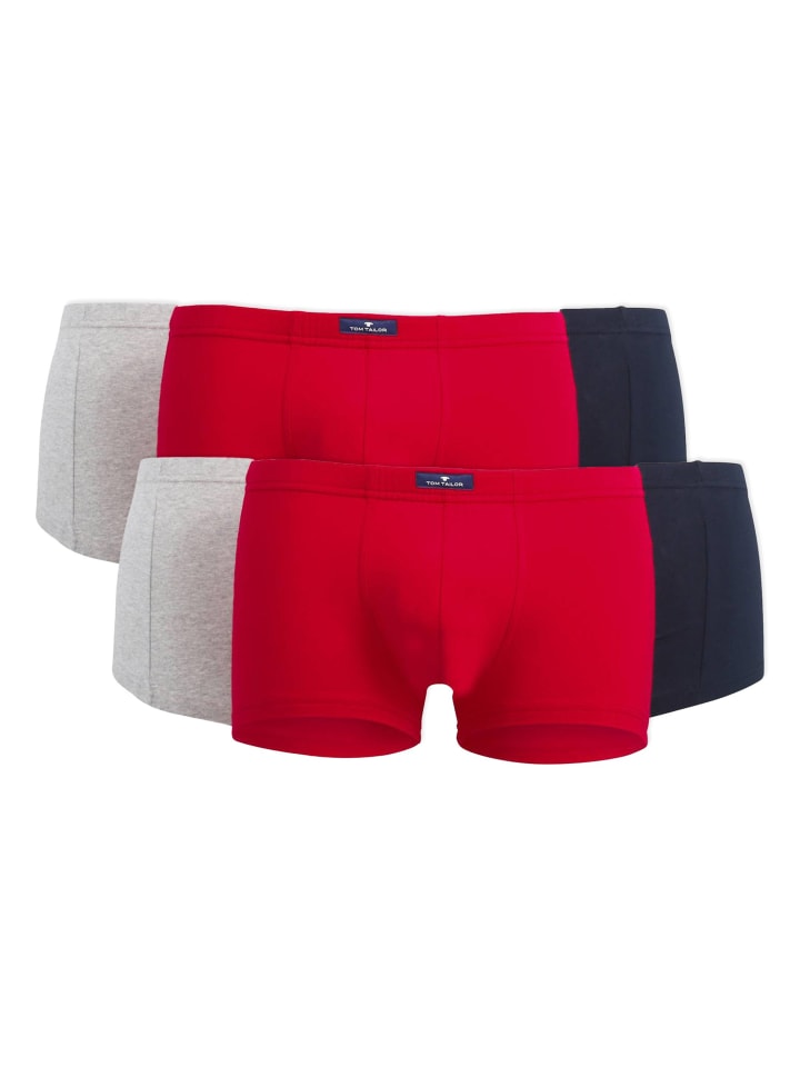 

Боксерские трусы Tom Tailor, цвет marine/rot/grau