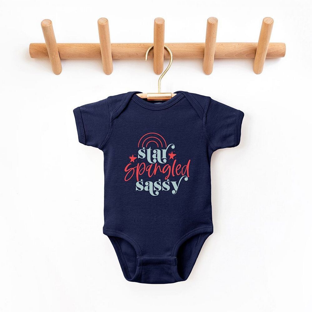 Боди Sassy Baby с блестками и звездами The Juniper Shop, цвет Natural — фото 2