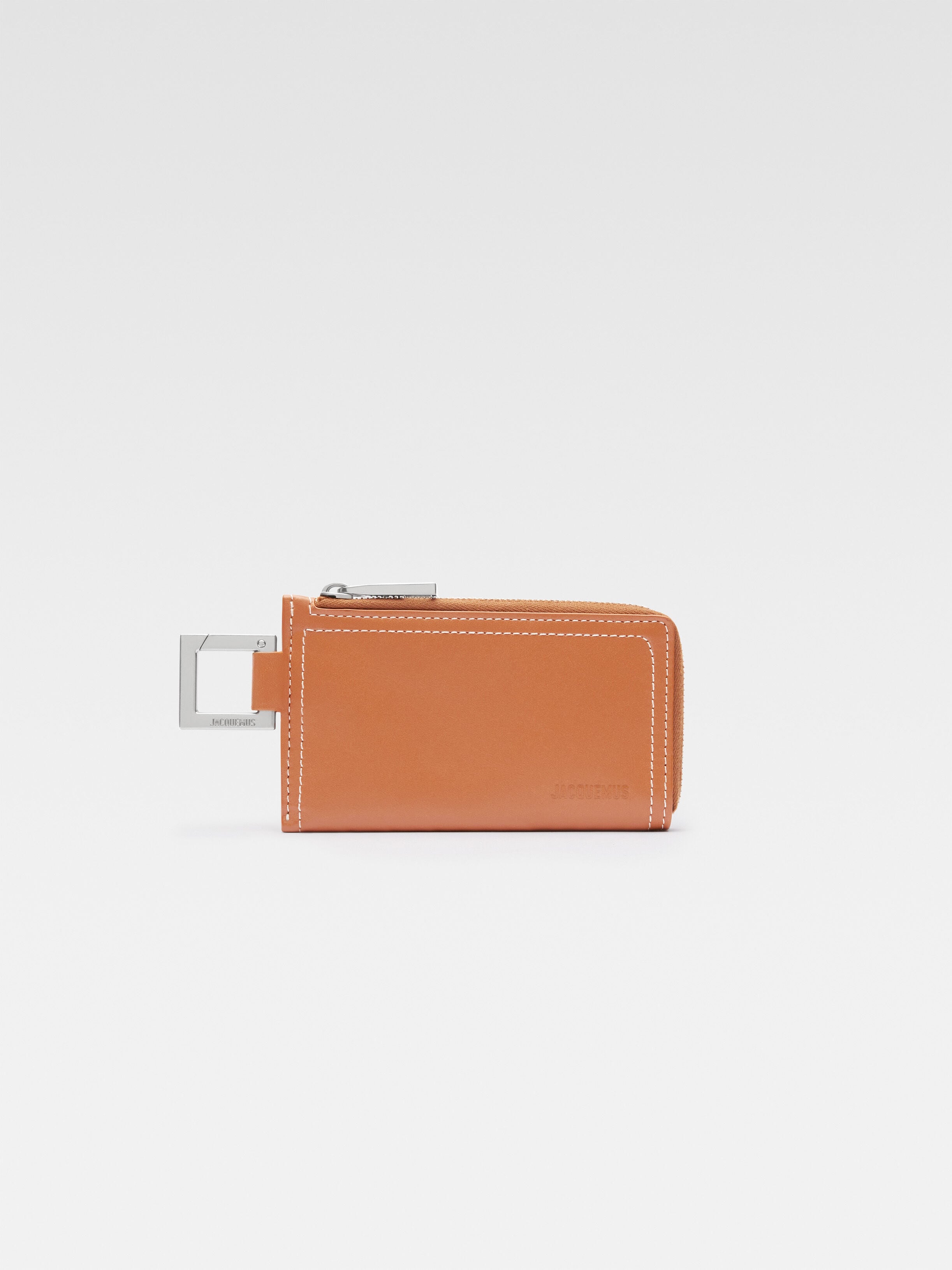

Кошелек с клипсой JACQUEMUS The Cuerda zipped wallet, светло-коричневый