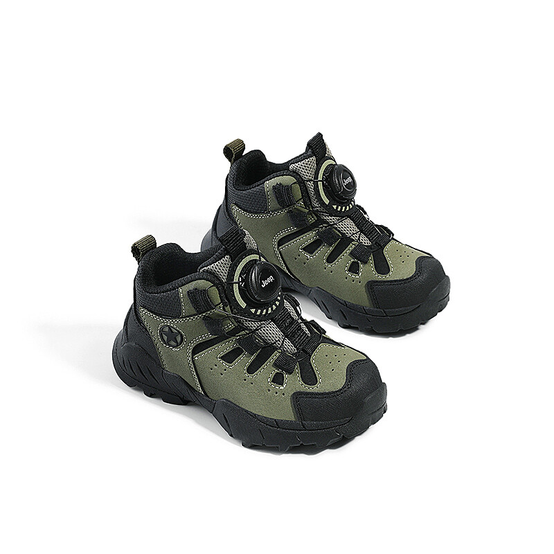 Кроссовки Jeep Kids Lifestyle Shoes Kids High-top Black, зеленый — фото 2