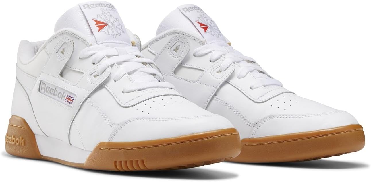 Кроссовки для тренировки Reebok Men's Workout Plus, белый/красный — фото 4