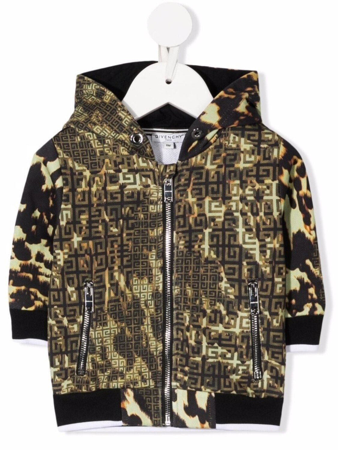 

Givenchy Kids куртка с принтом и декором 4G, зеленый